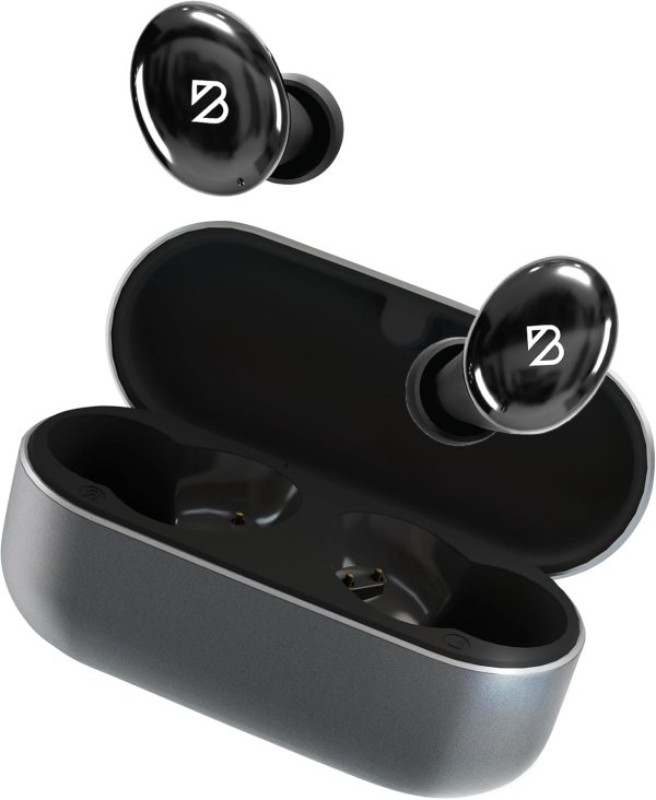 Back Bay Audio Tempo 30 Wireless Earbuds for Small Ears - Award-Winning Sound, Sweatproof Bluetooth Earbuds, Comfortable Ear Buds for Women, Black Earphones Small Ear Canals, Long Battery Headphones